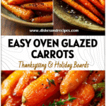 Baked glazed carrots served on a rustic plate showcasing a rich maple glaze and roasted texture.